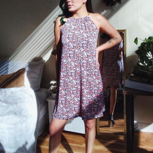 MICHAEL KORS Floral Print Drop Waist Dress EUC - Picture 4 of 8